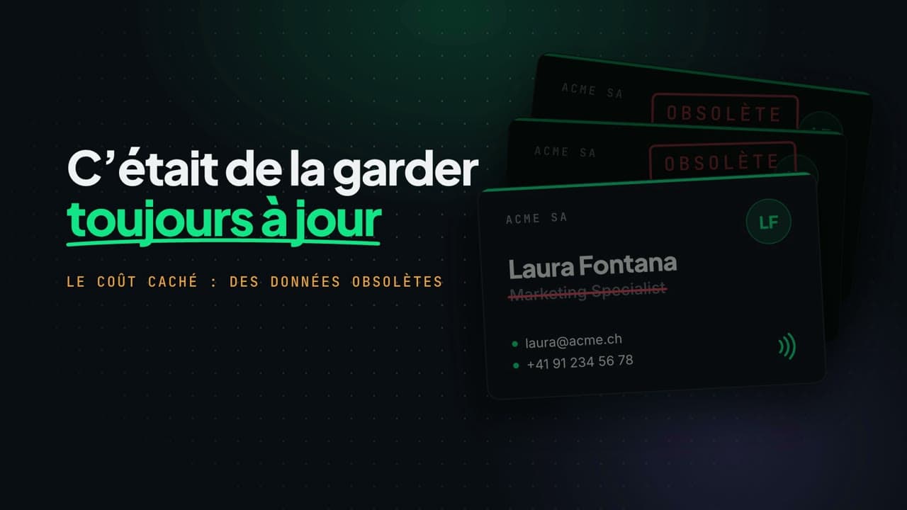 Le problème des cartes de visite d'entreprise